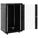 vidaXL 18U Serverová skriňa s otočnými nožičkami 19" IP20 60x60x100 cm – Obrázok 2