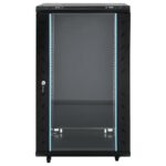 vidaXL 18U Serverová skriňa s otočnými nožičkami 19" IP20 60x60x100 cm – Obrázok 3