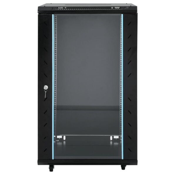 VXL8721102676581_g_en_hd_2.jpg vidaXL 18U Serverová skriňa s otočnými nožičkami 19" IP20 60x60x100 cm – Obrázok 3