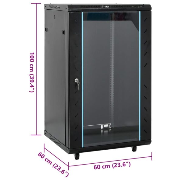 VXL8721102676581_g_en_hd_6.jpg vidaXL 18U Serverová skriňa s otočnými nožičkami 19" IP20 60x60x100 cm – Obrázok 7