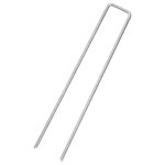 vidaXL Stanové kolíky v U tvare 25 ks 20x3,5 cm pozinkovaná oceľ – Obrázok 2