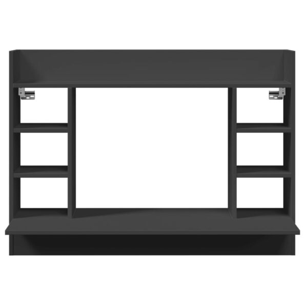 vidaXL Nástenný stolík čierny 105x48x75 cm kompozitné drevo – Obrázok 4