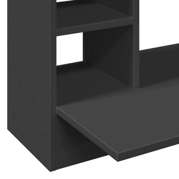 vidaXL Nástenný stolík čierny 105x48x75 cm kompozitné drevo – Obrázok 8