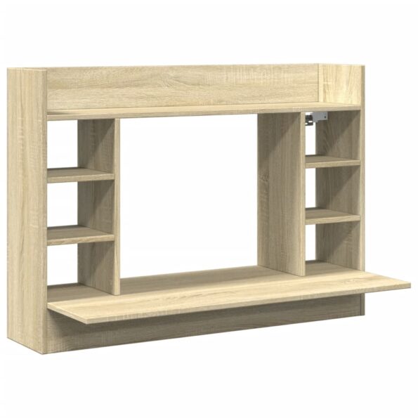 vidaXL Nástenný stolík dub sonoma 105x48x75 cm kompozitné drevo – Obrázok 2