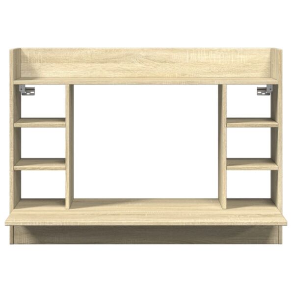 vidaXL Nástenný stolík dub sonoma 105x48x75 cm kompozitné drevo – Obrázok 4