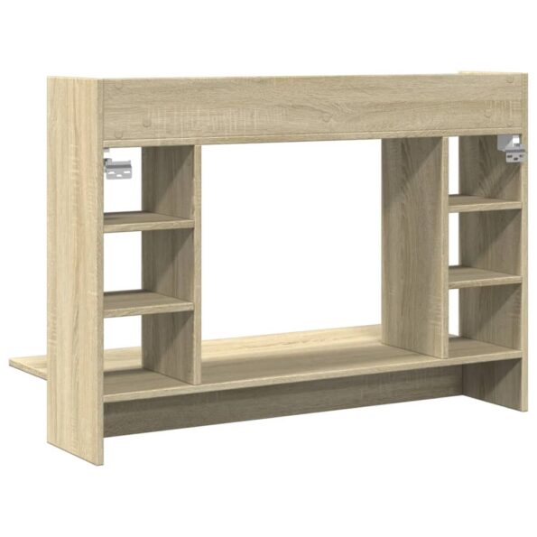 vidaXL Nástenný stolík dub sonoma 105x48x75 cm kompozitné drevo – Obrázok 6