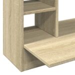 vidaXL Nástenný stolík dub sonoma 105x48x75 cm kompozitné drevo – Obrázok 7