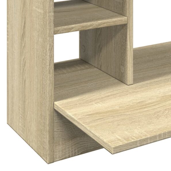 vidaXL Nástenný stolík dub sonoma 105x48x75 cm kompozitné drevo – Obrázok 7
