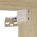 vidaXL Nástenný stolík dub sonoma 105x48x75 cm kompozitné drevo – Obrázok 8