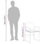 vidaXL 11-dielna záhradná jedálenská súprava s vankúšmi biela textilén – Obrázok 10