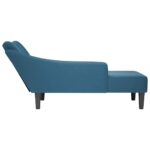 vidaXL Chaise Lounge s pravou lakťovou opierkou Blue Velvet – Obrázok 5