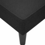 vidaXL Leňoška s opierkou ruky napravo, čierna, látka – Obrázok 7