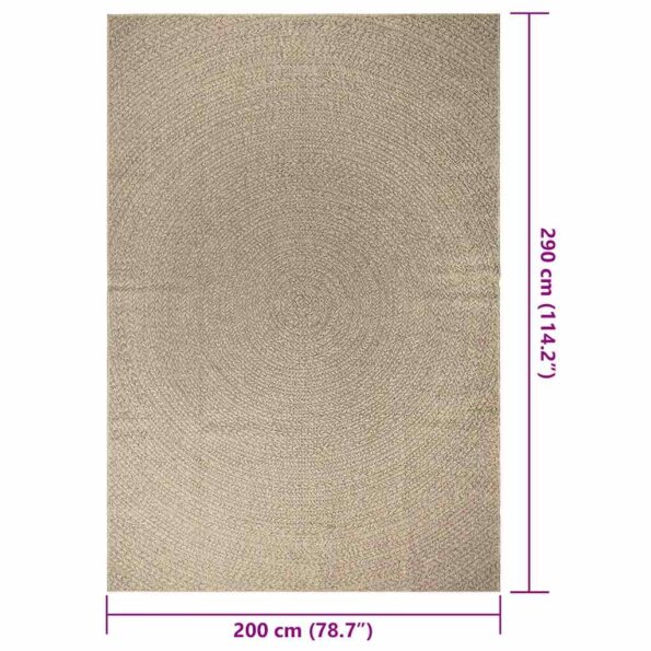 VXL8721102837265_g_en_hd_8.jpg vidaXL Koberec ZIZUR 200x290 cm, jutový vzhľad, interiér a exteriér – Obrázok 9