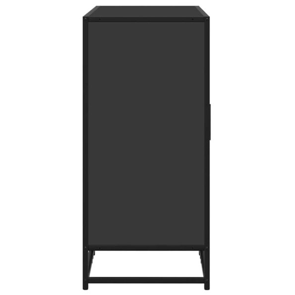 vidaXL Komoda čierna 92x35x76 cm kompozitné drevo – Obrázok 4