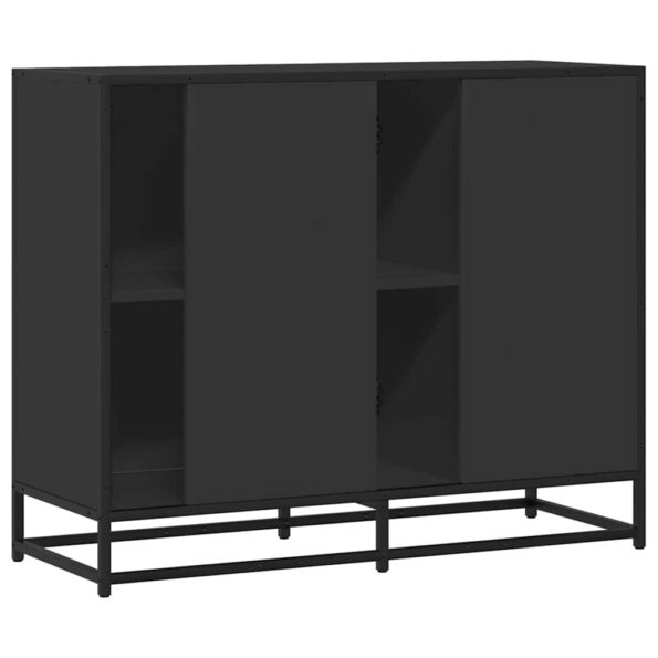 vidaXL Komoda čierna 92x35x76 cm kompozitné drevo – Obrázok 5