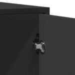 vidaXL Komoda čierna 92x35x76 cm kompozitné drevo – Obrázok 7