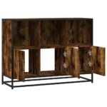 vidaXL Komoda dymový dub 100x35x76 cm kompozitné drevo – Obrázok 7