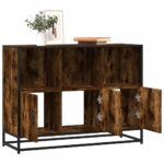 vidaXL Komoda dymový dub 100x35x76 cm kompozitné drevo
