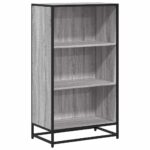 vidaXL Knižnica sivá sonoma 60x35x107,5 cm kompozitné drevo – Obrázok 2