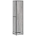 vidaXL skrinka na knihy sivá Sonoma 40x35x170,5 cm Konštrukčné drevo – Obrázok 6