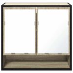 vidaXL Kúpeľňová zrkadlová skrinka, dub sonoma, 65x20x60 cm, imitácia dreva – Obrázok 5