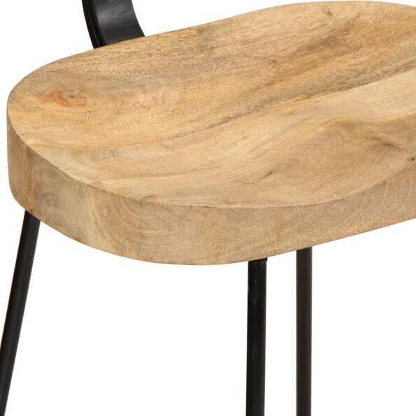 vidaXL Barové stoličky 2 ks 49x43x88 cm mangový masív – Obrázok 6