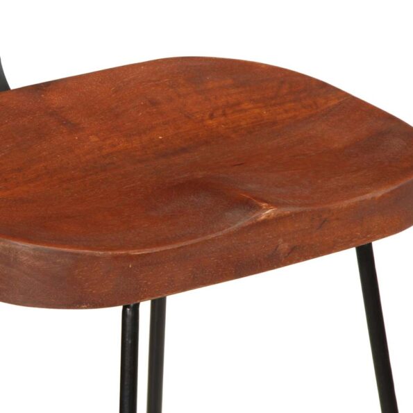 vidaXL Barové stoličky 2 ks 49x43x103 cm mangový masív – Obrázok 6