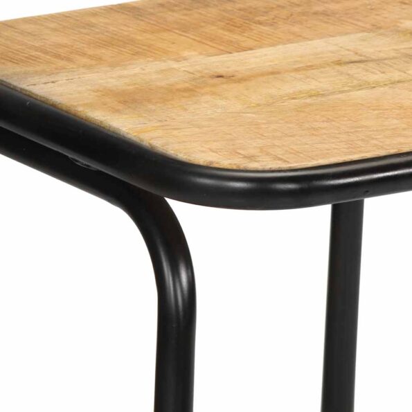 vidaXL barové stoličky 2 ks 46x35,5x80 cm Masívne drevo hrubé mango – Obrázok 6