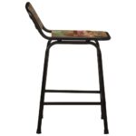 vidaXL Barové stoličky 4 ks 46x35,5x70 cm Rekultivované masívne drevo – Obrázok 3