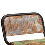 vidaXL Barové stoličky 4 ks 46x35,5x70 cm Rekultivované masívne drevo – Obrázok 4