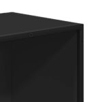 vidaXL Knižnica čierna 80,5x35x170,5 cm kompozitné drevo – Obrázok 7