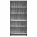 vidaXL Knižnica sivá sonoma 80,5x35x170,5 cm kompozitné drevo – Obrázok 4