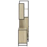 vidaXL 3-dielna súprava kúpeľňových skriniek sonoma kompozitné drevo – Obrázok 6