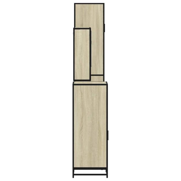 vidaXL 4-dielna súprava kúpeľňových skriniek sonoma kompozitné drevo – Obrázok 7