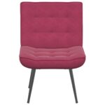 vidaXL Relaxačné kreslo Wine Red 64x74x84 cm Zamat – Obrázok 4