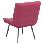 vidaXL Relaxačné kreslo Wine Red 64x74x84 cm Zamat – Obrázok 6
