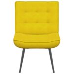 VidaXL Relaxačné kreslo Žlté 64x74x84 cm Zamat – Obrázok 4