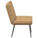 VidaXL Relaxačné kreslo Hnedá 64x74x84 cm Zamat – Obrázok 5