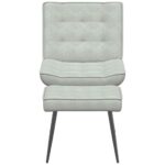 vidaXL Relaxačné kreslo s podnožkou bledosivé zamat – Obrázok 5