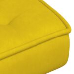 VidaXL Relaxačné kreslo so stoličkou Yellow Velvet – Obrázok 10