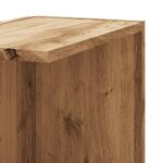 vidaXL Nástenná rohová polica dub artisan 36,5x36,5x140 cm komp. drevo – Obrázok 7