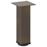 vidaXL Nohy konferenčného stolíka 4 ks, prírodná oceľ, 42-44 cm, oceľ – Obrázok 4