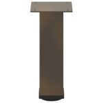 vidaXL Nohy konferenčného stolíka 4 ks, prírodná oceľ, 42-44 cm, oceľ – Obrázok 5