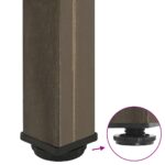 vidaXL Nohy konferenčného stolíka 4 ks, prírodná oceľ, 42-44 cm, oceľ – Obrázok 9