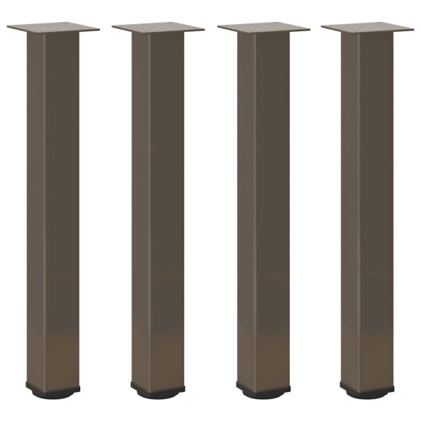 VidaXL Konzolové stolové nohy 4 ks prírodná oceľ 72-74 cm oceľ – Obrázok 2