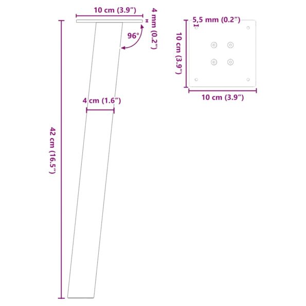 VXL8721102956560_g_en_hd_9.jpg vidaXL Stolové nohy na konferenčný stolík 4 ks prírodná oceľ 42cm oceľ – Obrázok 10