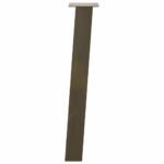 vidaXL Nohy konzolového stolíka 4 ks, prírodná oceľ, 72 cm, oceľ – Obrázok 5