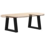 vidaXL Nohy ku konferenčnému stolíku v tvare V, 2 ks, čierne, 40 x (30-31,3) cm, oceľové – Obrázok 8