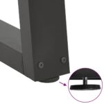 vidaXL Nohy konferenčného stolíka v tvare V, 2 ks, antracitové, 50 x (30-31,3) cm, oceľ – Obrázok 9