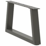 vidaXL Nohy jedálenského stola V-Shape 2 ks Antracit 60x(30-31,3)cm – Obrázok 4